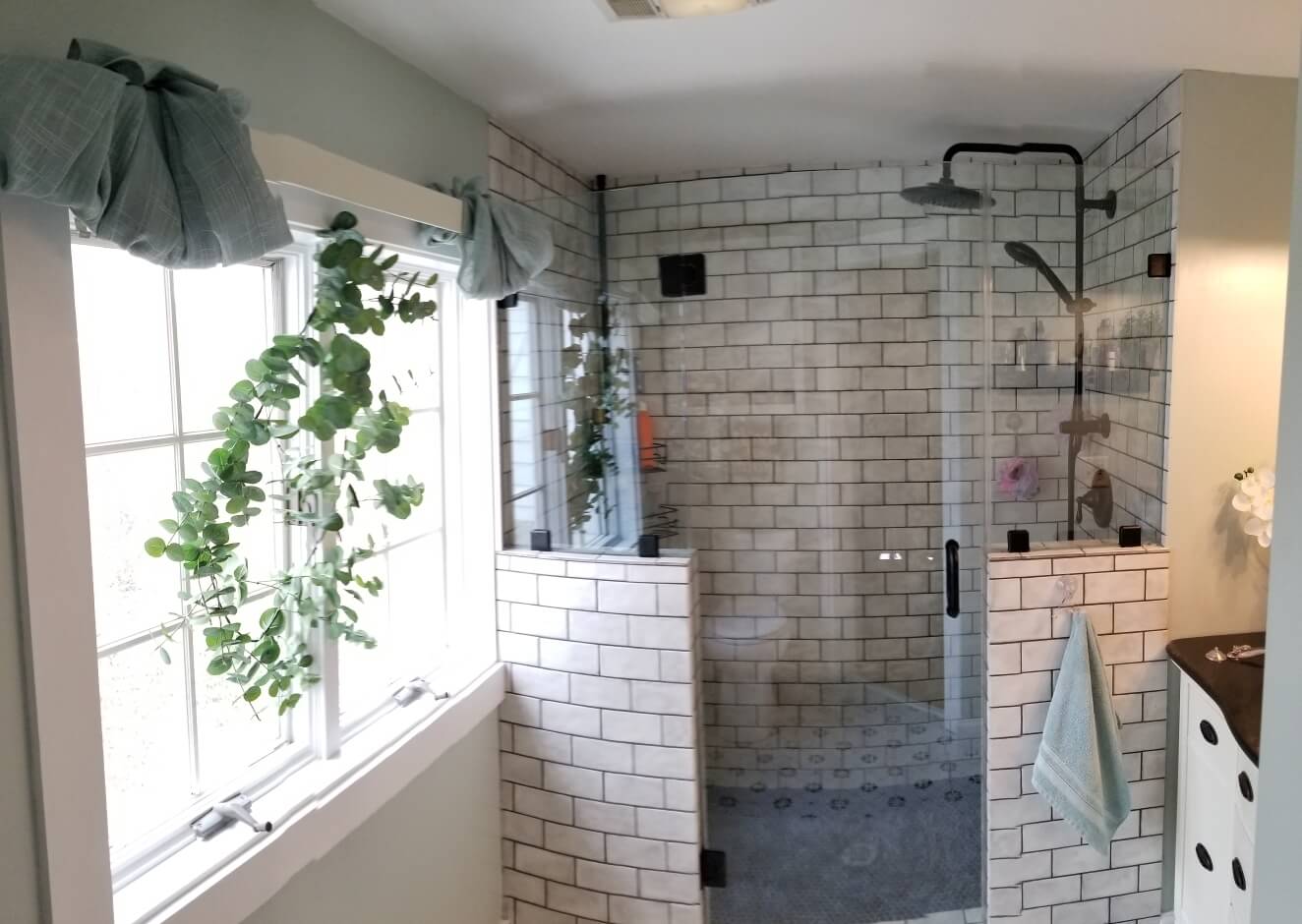 Shower enclosure example from February 2020