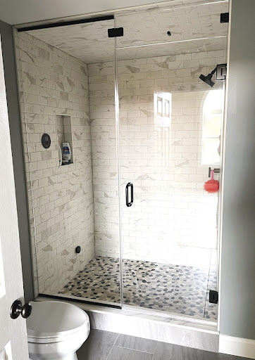 steam shower glass enclosure in New England
